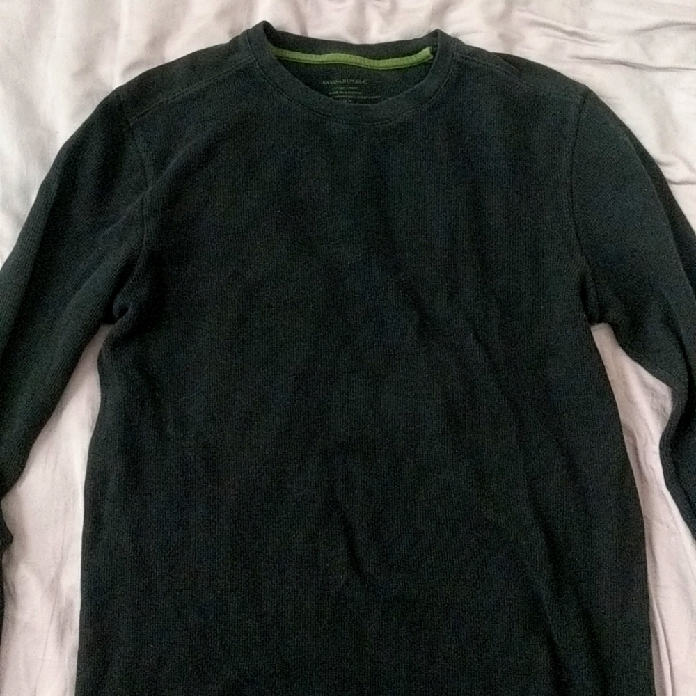Banana Republic blue fitted crew medium